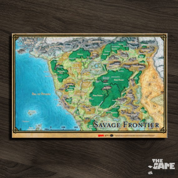 D&D Savage Frontier Map (53x79cm) Ταμπλό & Χάρτες The Game Rules